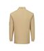 Mens Flame Resistant Anti-static Long-sleeved Polo Shirt Tan Portwest-2