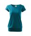 Womens/ladies City T-shirt Teal Adler-1