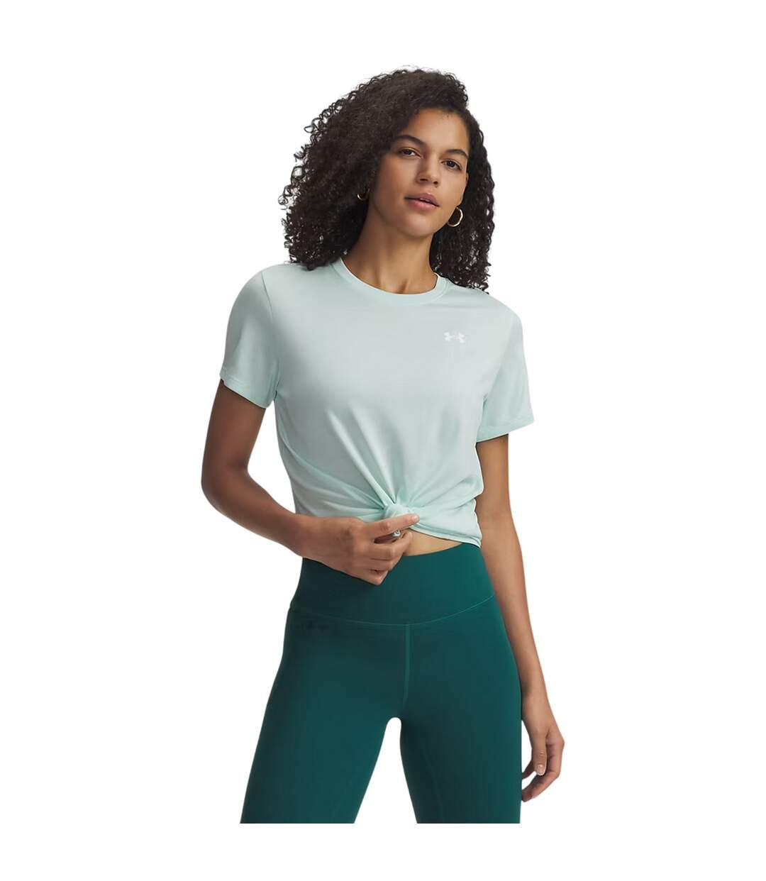 Womens/ladies Twist Short-sleeved T-shirt Mint Under Armour-4