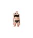 Womens/ladies Greek Key Sports Bra Black Versace-1