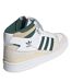 Mens Forum Leather Mid Cut Trainers White Adidas-2