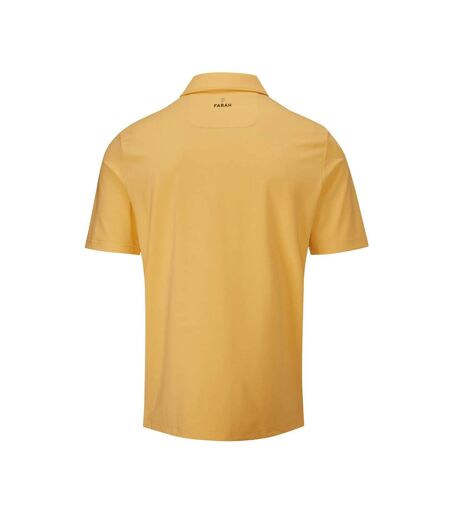 Mens keller polo shirt warm apricot Farah