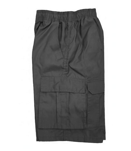 Bermuda homme noir multi-poches - Confortable et pratique