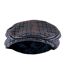 Mens Houndstooth Plaid Wool Blend Newsboy Flat Cap