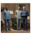 OZABI Pyjama Homme Boutonné Pack de 3, Coton Doublé Polaire, Manches Longues-4