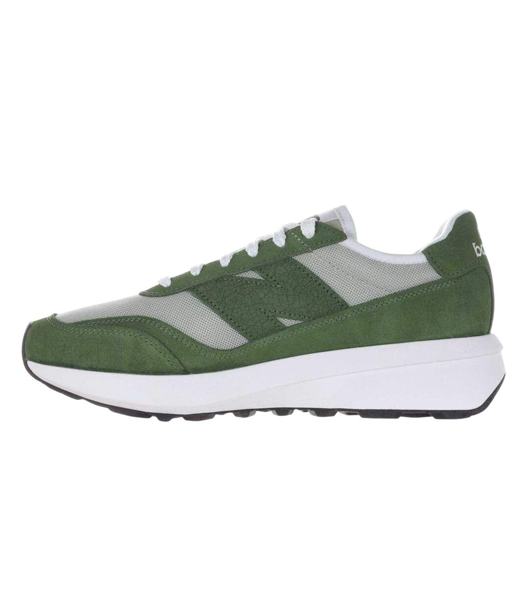 Mens 370 Suede Trainers Green New Balance-2