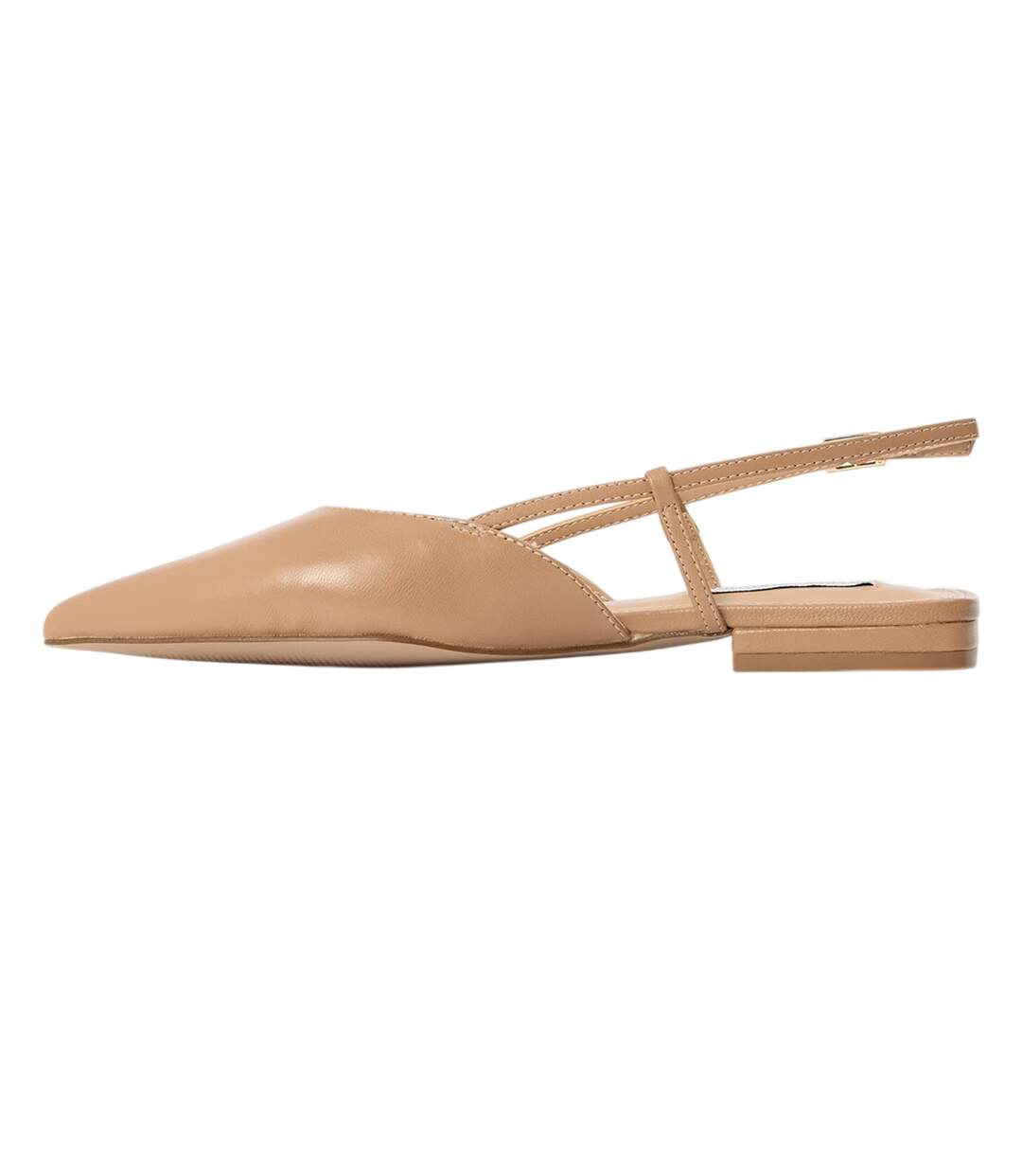 Womens/ladies Spencer Leather Sling Back Sandals Tan Steve Madden-2