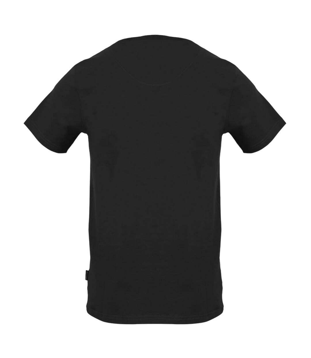 Mens Logo Crew Neck Regular T-shirt Black Aquascutum-2