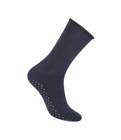 Steven - 1 Paire Homme Chaussettes Coton Antidérapantes Mi-mollet Confortable
