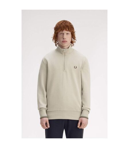Sweat Motif/style Logo Homme Beige Fred Perry