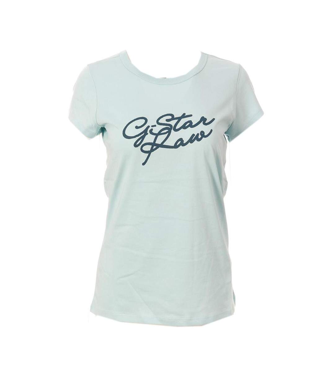 T-shirt Bleu Femme G-Star Raw Cursive - M-1