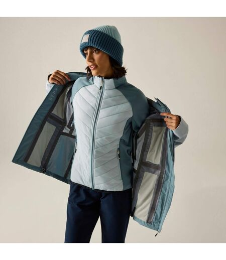 Womens/ladies Carletta 3 In 1 Two Tone Jacket Dusky Blue Skyway Regatta