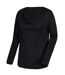 Regatta Womens/Ladies Frayda Long Sleeved T-Shirt (Black) - UTRG3739