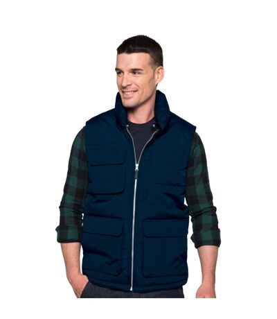 Kariban Mens Quilted Full Zip Bodywarmer/Gilet (Navy) - UTRW4211