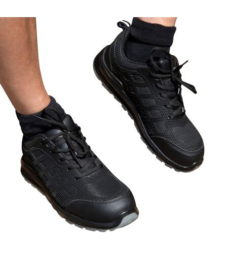 Result Work-guard Unisex All Black Safety Trainers Black WORK-GUARD By Result