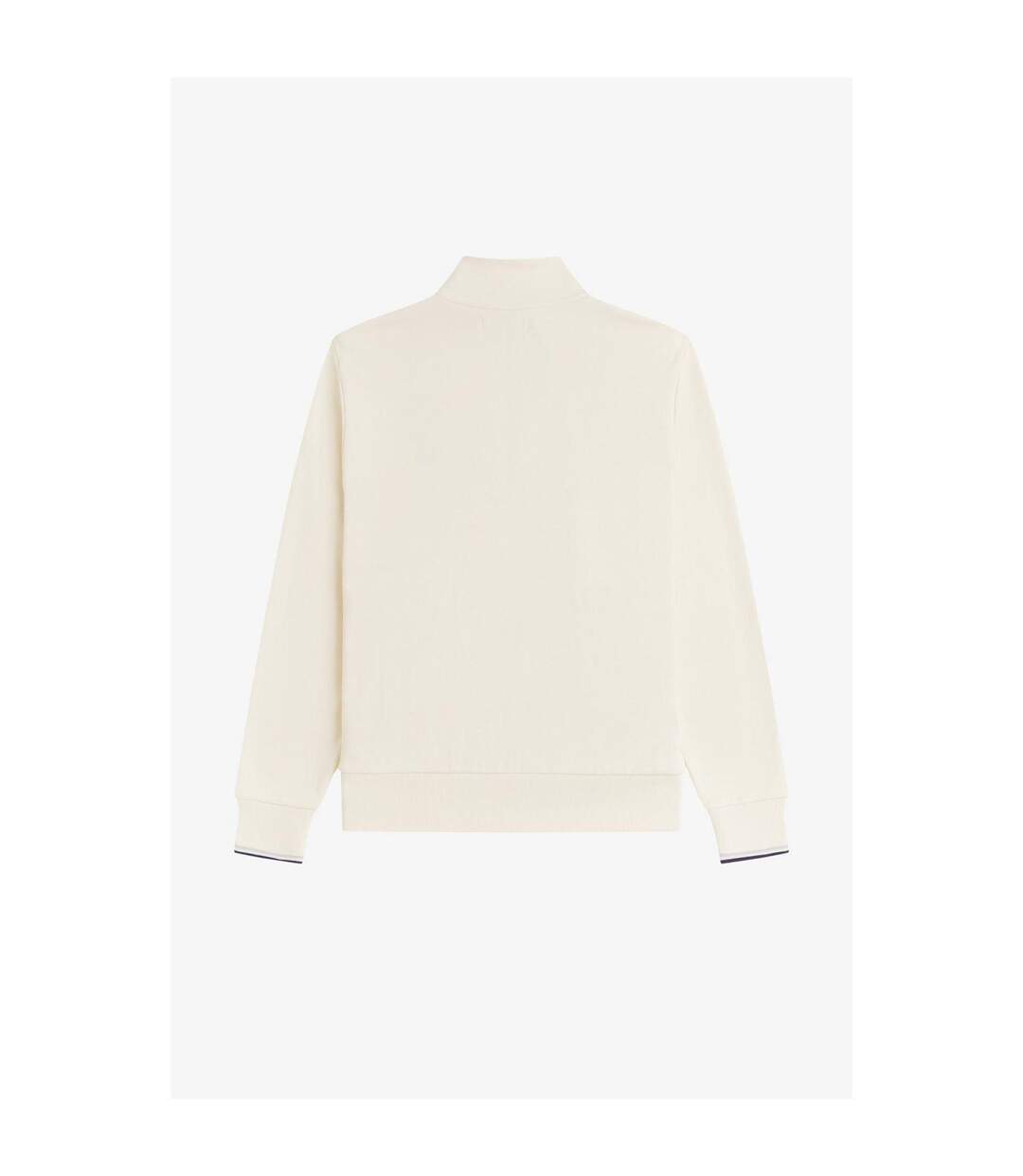 Mens Logo Half Zip Sweatshirt Ecru Fred Perry-2