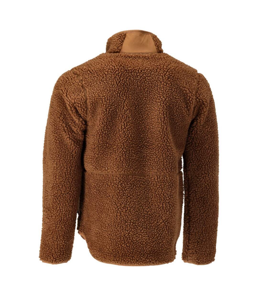 Mens Customized Zipped Jacket Nut Brown Mascot-2