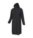 Womens/ladies jade waterproof lightweight long raincoat black Animal-3