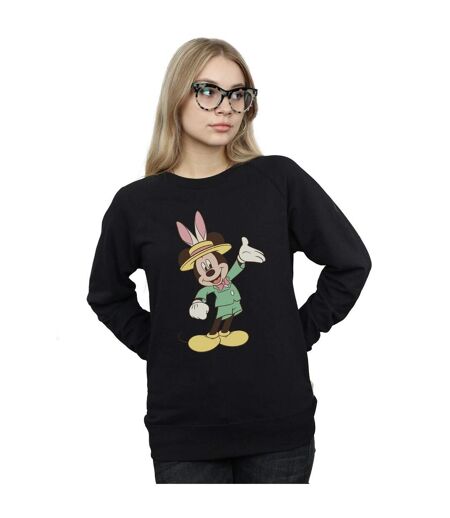 Disney Sweatshirt Mickey Mouse Easter Bunny - Femmes/Dames (Noir) - UTBI27953
