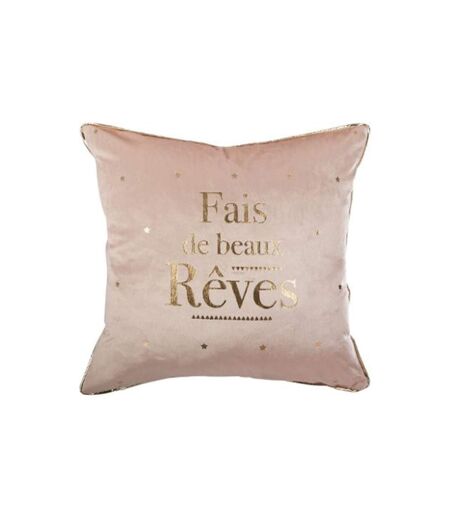 Coussin Déco Rêves 40x40cm Rose