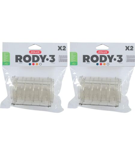 2 tubes droits pour connexion de cages Rody (Lot de 2)