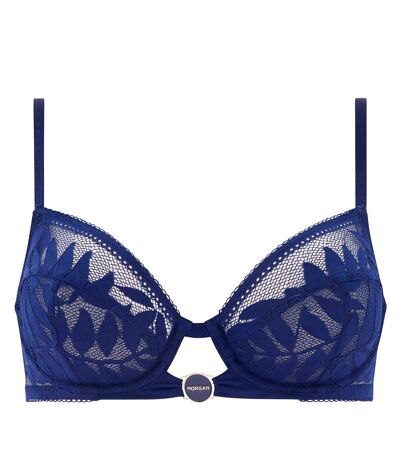 Soutien-gorge armatures bleu marine Lina