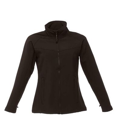 Regatta Ladies Uproar Softshell Wind Resistant Jacket (All Black) - UTRG1491