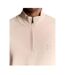 Sweat À Col Montant Zippé Motif/style Logo Brodé Adulte Rose Beige Lyle & Scott-3