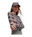Womens/ladies Lettering Slim Long-sleeved T-shirt Brown Hugo-3