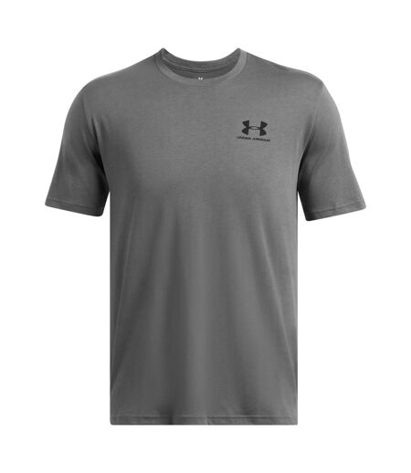 Mens sportstyle short-sleeved t-shirt castle rock grey/black Under Armour