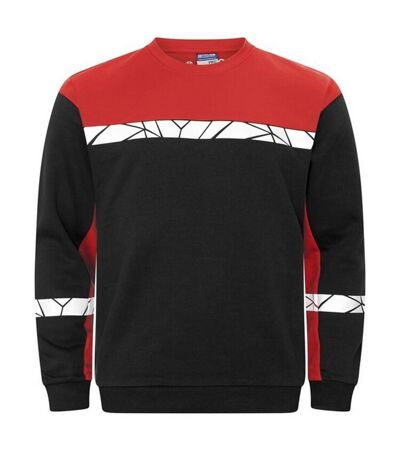 Mens Progression Hi-vis Sweatshirt Black Red Projob