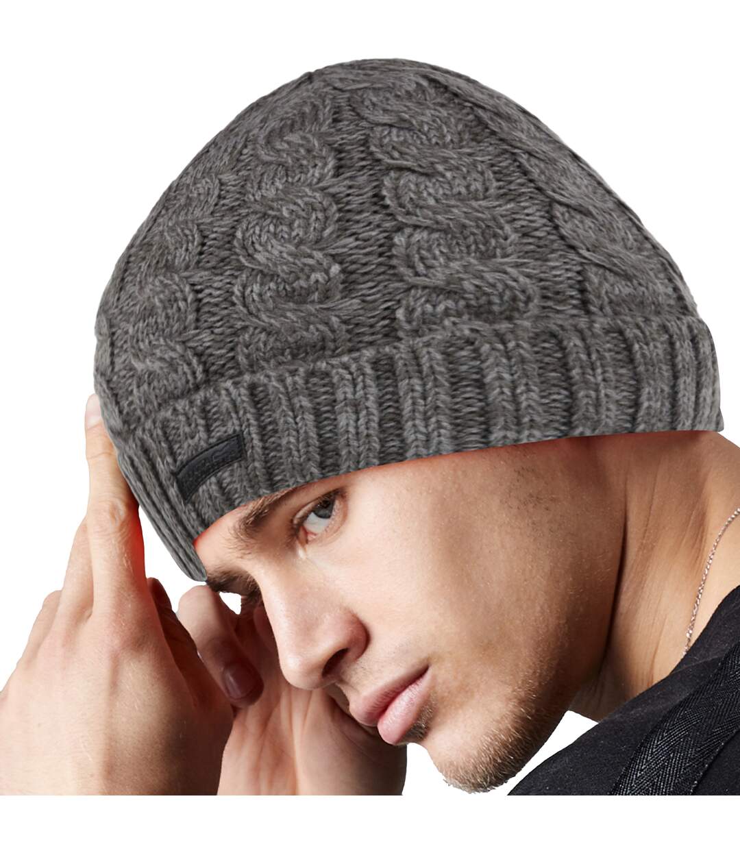 Bonnet d´hiver harrell homme gris chiné Regatta-4