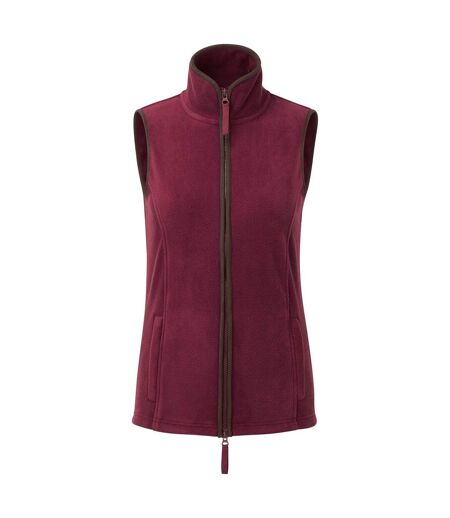 Veste Sans Manches Artisan Femme Bordeaux Marron Premier