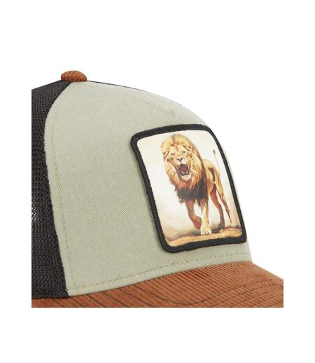 Casquette trucker avec filet souple en coton avec patch Lion Hatfield