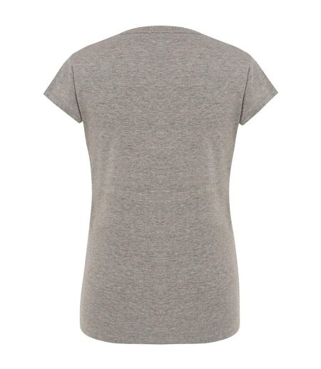 T-shirt Comfort Femme Gris Chiné JHK