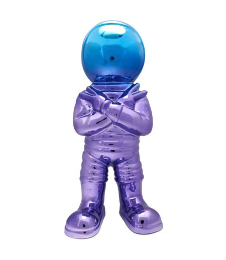 Statuette Astronaute Electroplate 33cm Multicolore