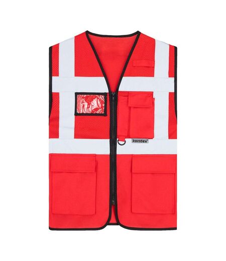 Gilet Haute Visibilité Athens Adulte Rouge Korntex