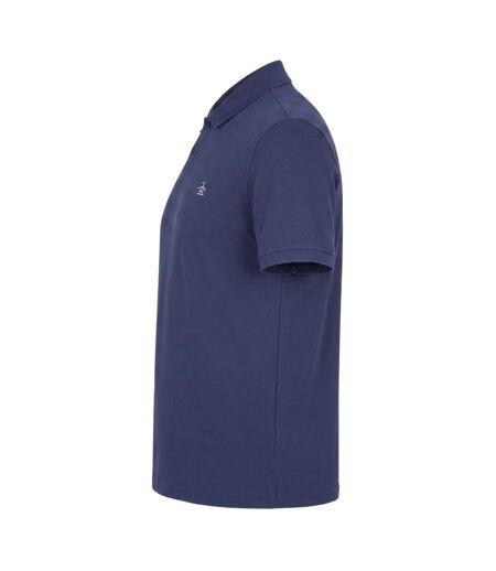 Mens Embroidered Logo Polo Shirt Indigo Original Penguin