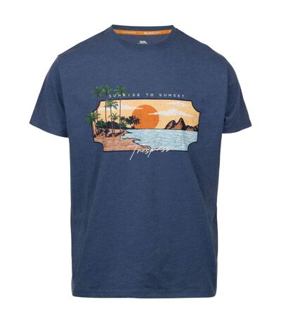 Mens pendla printed t-shirt indigo tone marl Trespass