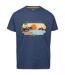 Mens pendla printed t-shirt indigo tone marl Trespass-1