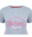 T-shirt Motif/style Logo Diamant Femme Gris Chiné Lee Cooper-3
