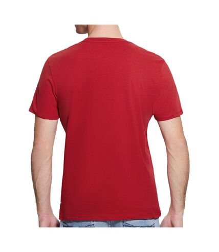 T-shirt Rouge Homme Guess Foil