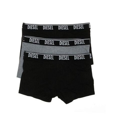 x3 boxers noir/gris homme diesel shawnthreepack - m