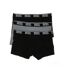 x3 boxers noir/gris homme diesel shawnthreepack - m-2