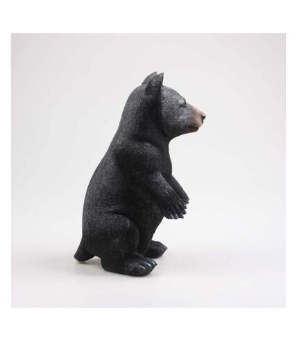 Ours noir en résine 40 cm Debout