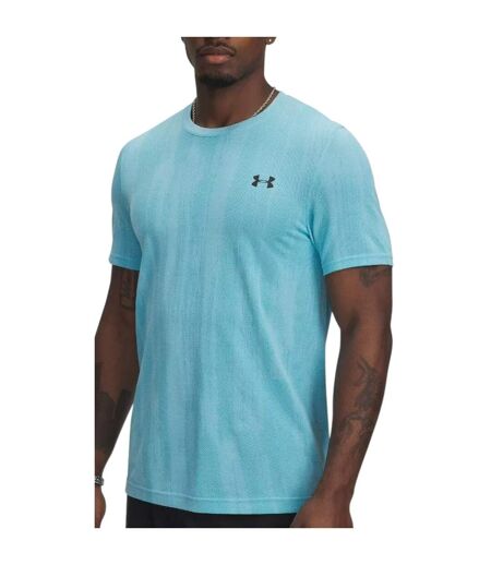 Mens Vanish Seamless T-shirt Blue Under Armour