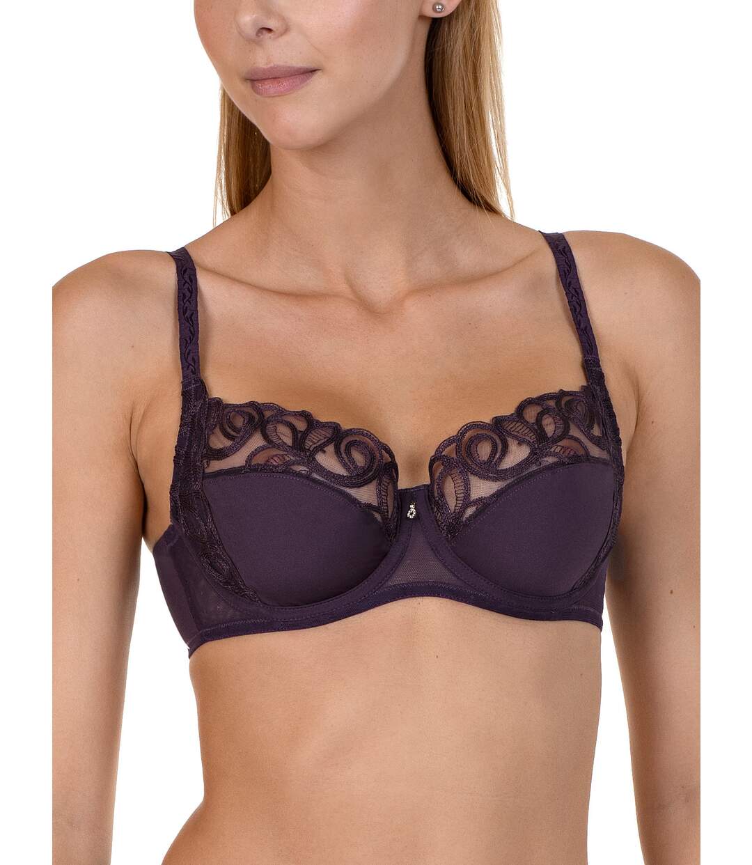 Soutien-gorge armaturé Emanuelle Lisca prune-1