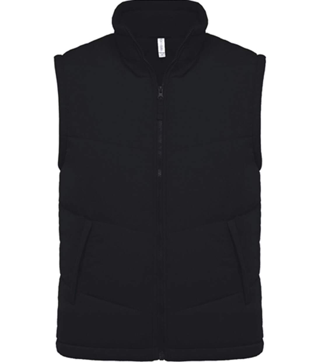 Veste sans manches doublée polaire - K6118 - noir-2