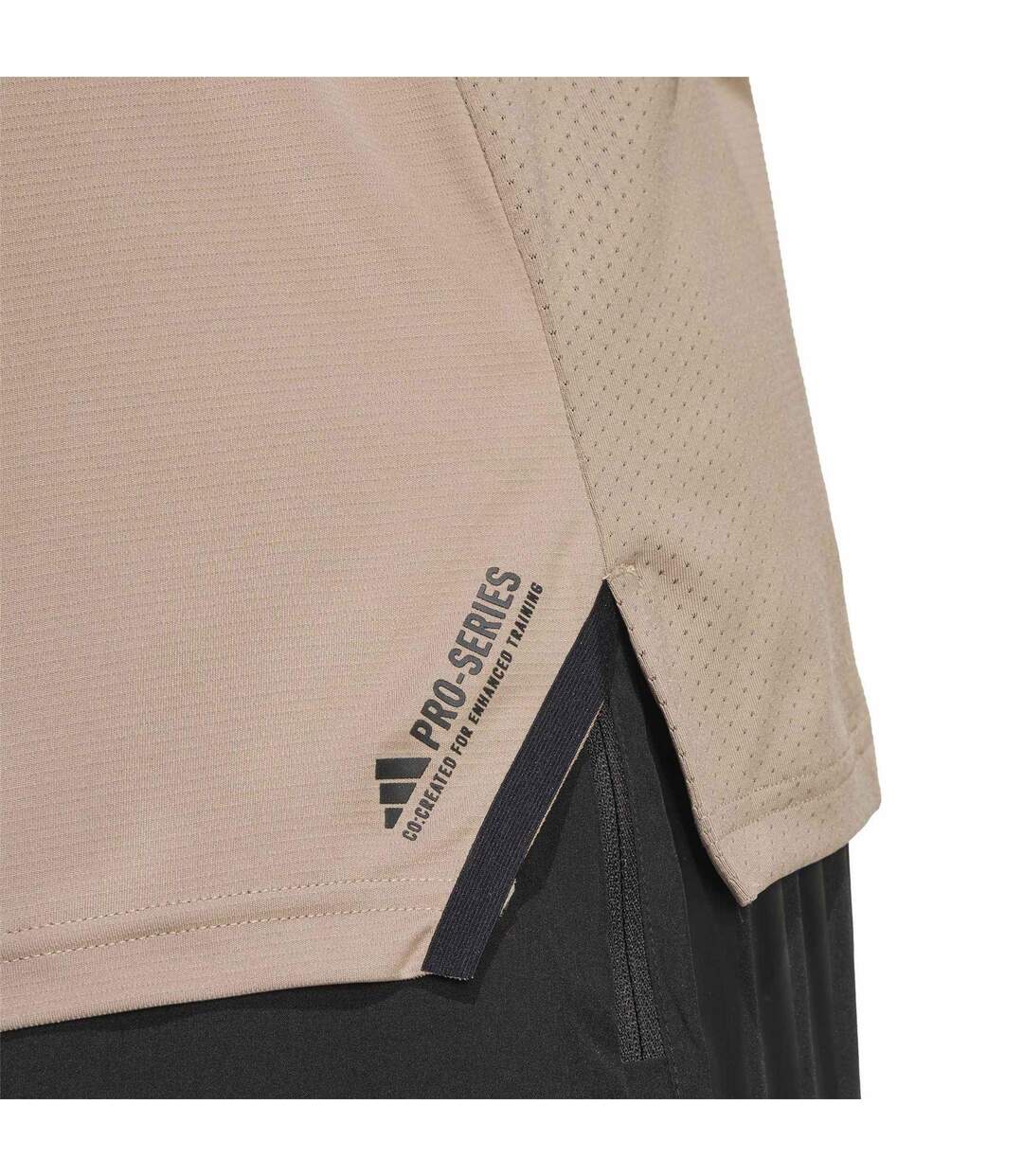 Mens Designed For Training T-shirt Brown Adidas-3