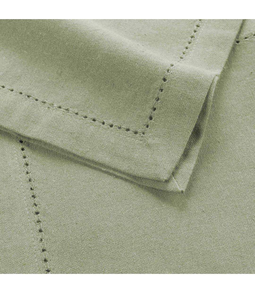 Lot de 3 Serviettes de Table Charline 40x40cm Kaki-2